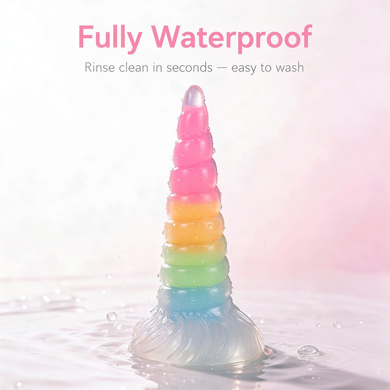 Rainbow Unicorn Fantasy Dildo - Silicone Monster Dildo