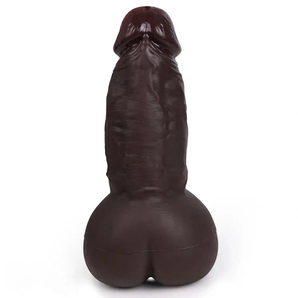 Realistic Anal Tunnel Dildo 8.6in - Curved Realistic Dildo