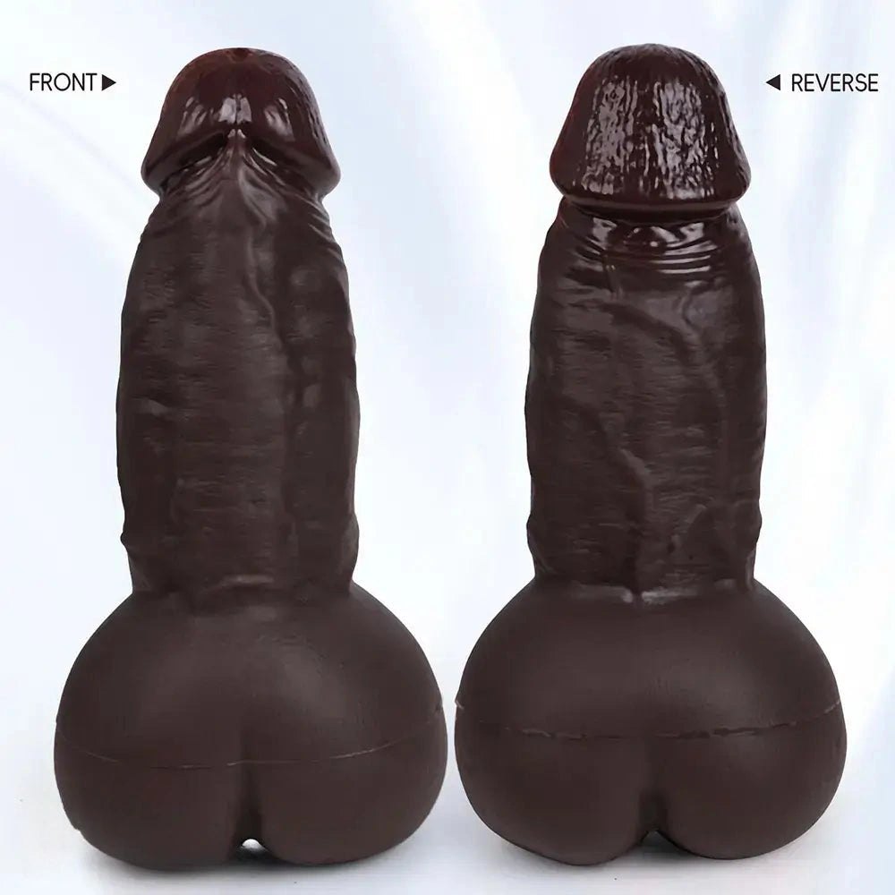 Realistic Anal Tunnel Dildo 8.6in - Curved Realistic Dildo