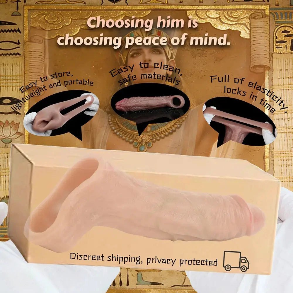 Realistic Cock Sleeve 6 in - Silicone Penis Extender