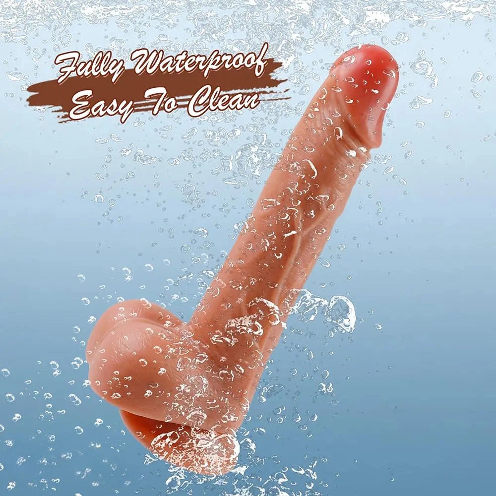 Realistic Dildo, Flesh or Coffee - Realistic Silicone Dildo