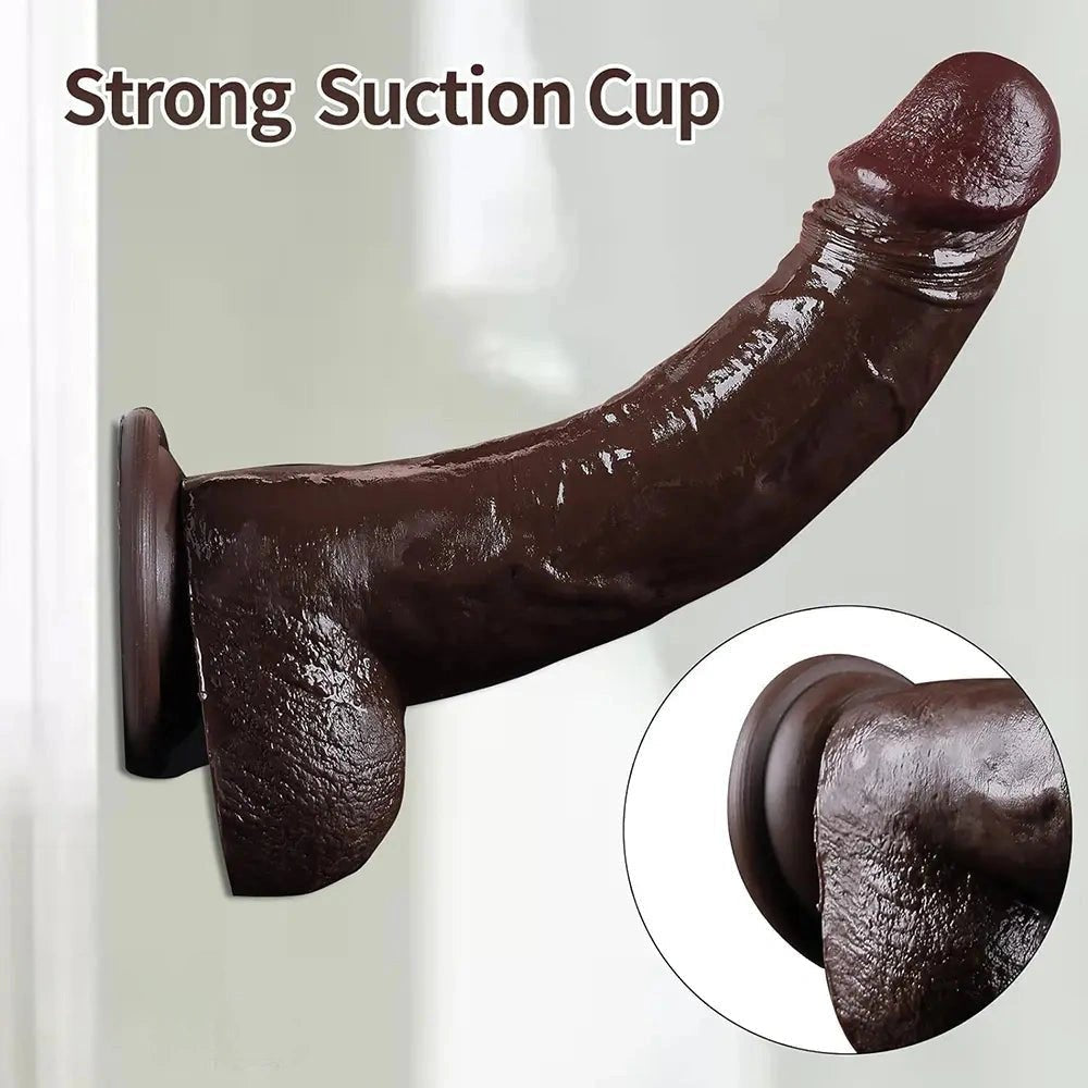 Realistic Dildo, Flesh or Coffee - Realistic Silicone Dildo