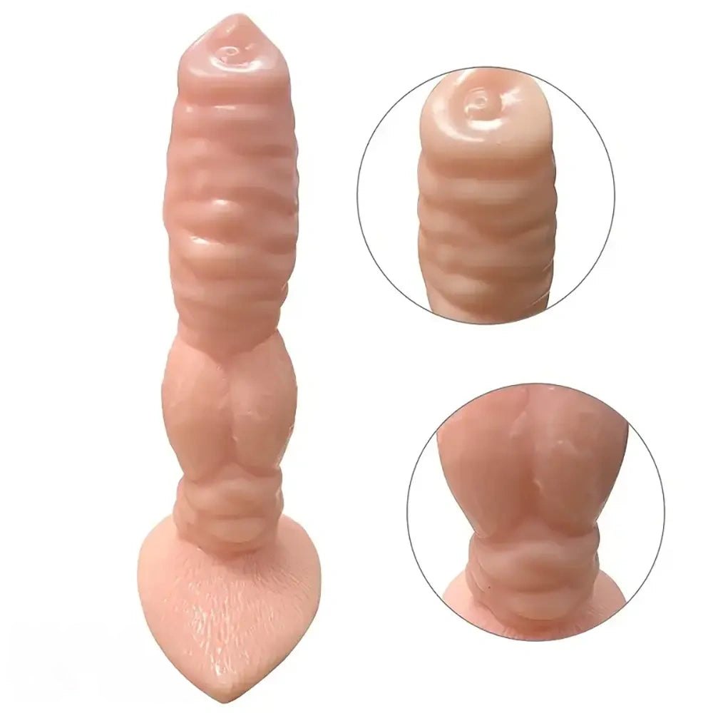 Realistic Dog Knot Dildo 8 in - PVC Animal Toy