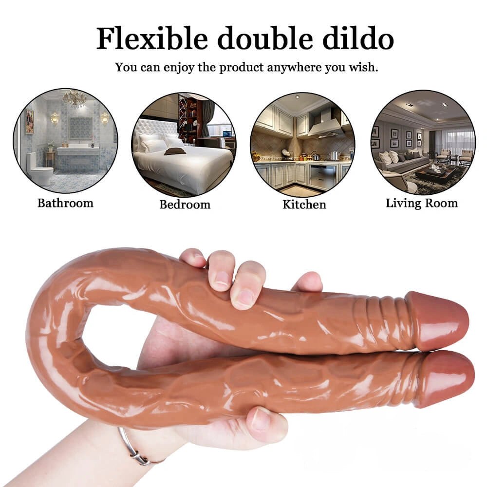 Realistic Double-Ended Dildo - Lifelike Dual Density Dildo