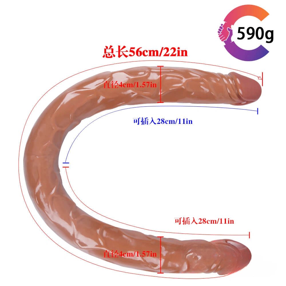 Realistic Double-Ended Dildo - Lifelike Dual Density Dildo