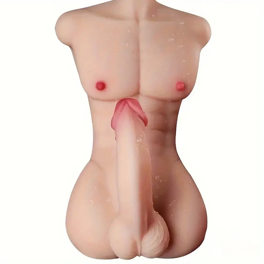 Female Torso With Dildo 13.4 in - Realistic Sex Doll Torso