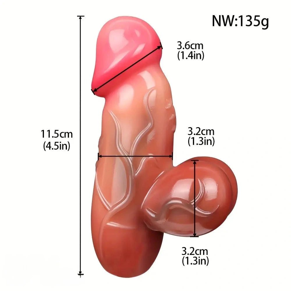Realistic Flesh Dildo 4.5in - Realistic Silicone Dildo