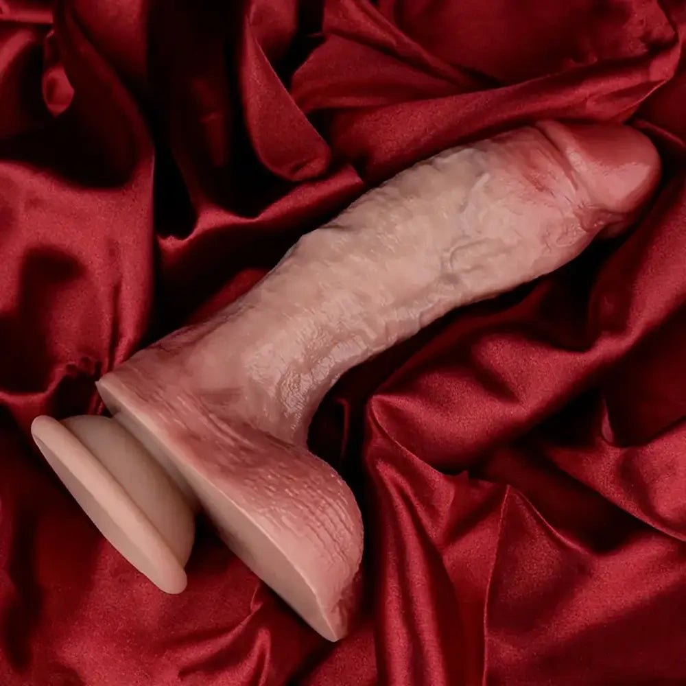 Realistic Suction Cup Dildo 7.68 in - Flesh Silicone Dildo