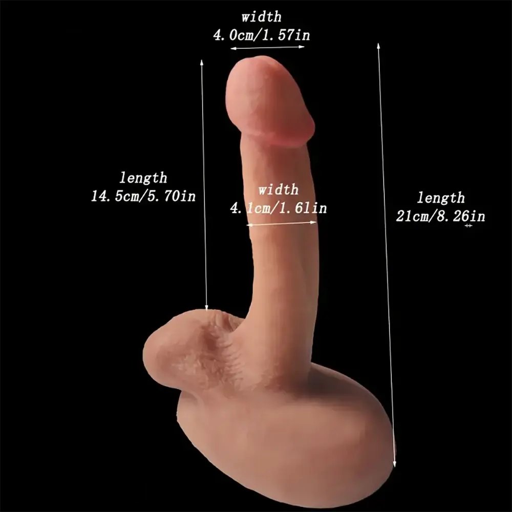 Realistic Big Dildo 8.26in - Lifelike Silicone Dildo