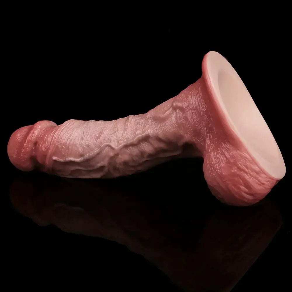 Realistic Light Beige Silicone Dildo - Lifelike Silicone Dildo