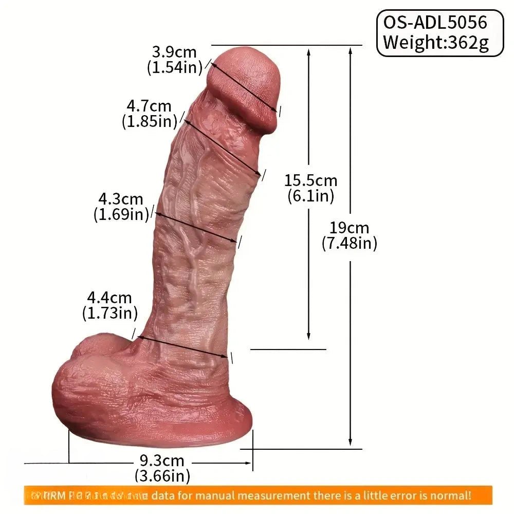 Realistic Light Beige Silicone Dildo - Lifelike Silicone Dildo