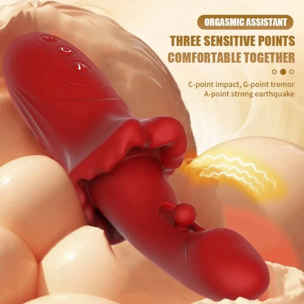 Realistic Lip G-Spot Slipping Vibrator - Rabbit G-Spot Vibrator
