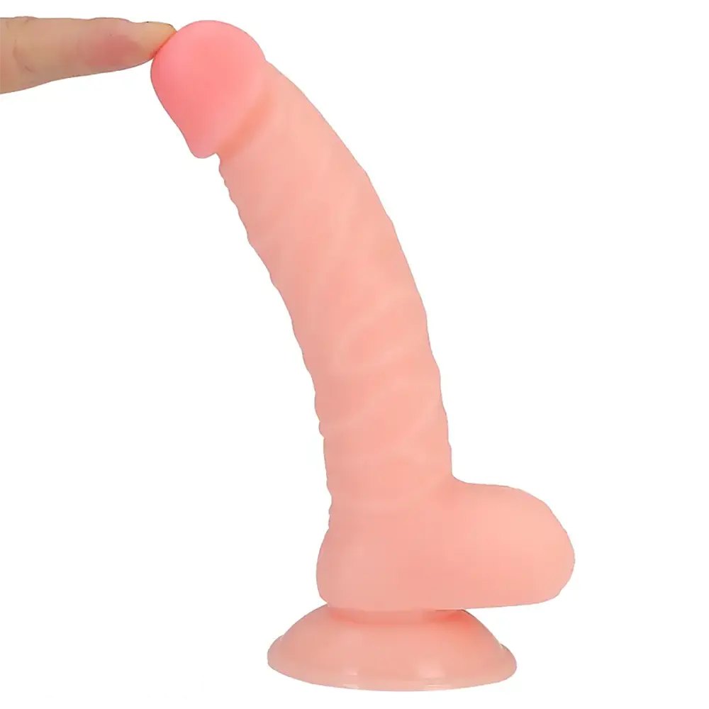 Realistic Manual Dildo 8 in - Big Realistic Dildo