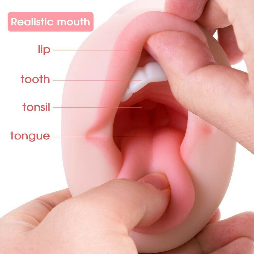 Realistic Mouth Stroker - TPE Male Masturbator