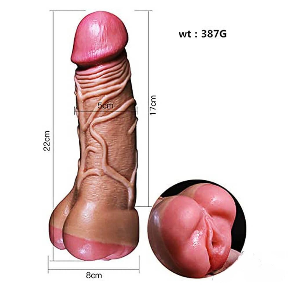 Realistic Pussy Dildo 8.66in - Realistic Silicone Dildo