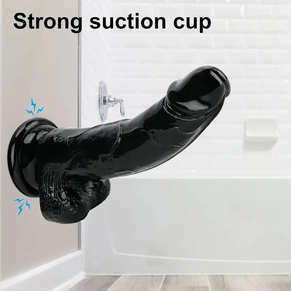 Realistic PVC Dildo 7.87in - Realistic Suction Cup Dildo