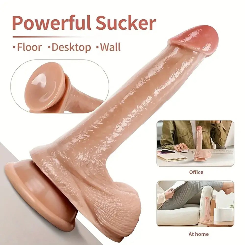 Realistic PVC Dildo 8.27in - Big Realistic Dildo