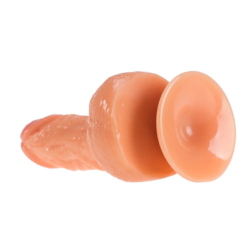 Realistic PVC Suction Dildo 8.66in - Realistic PVC Dildo