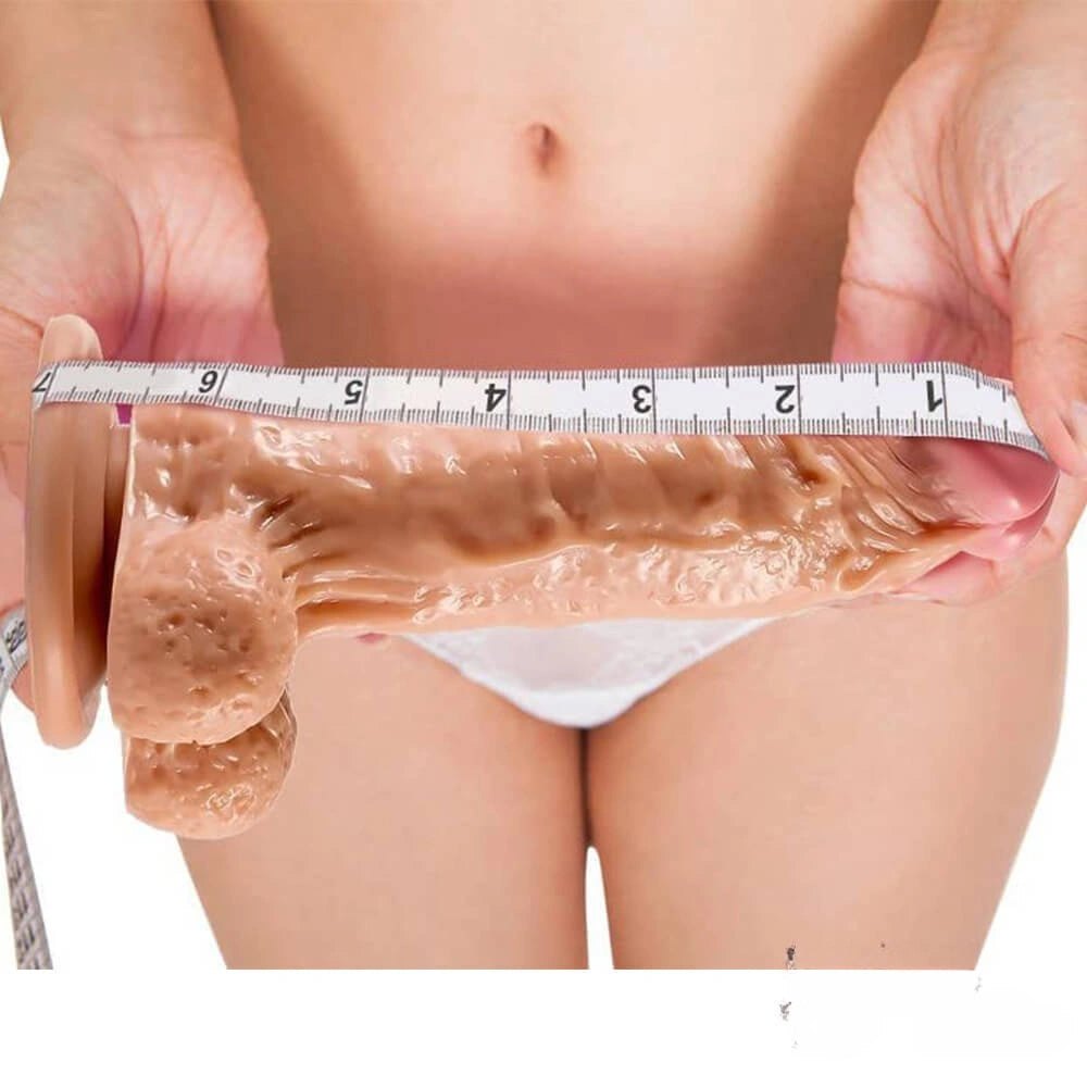 Realistic PVC Suction Cup Dildo 6.5in - Tan Toned Toy