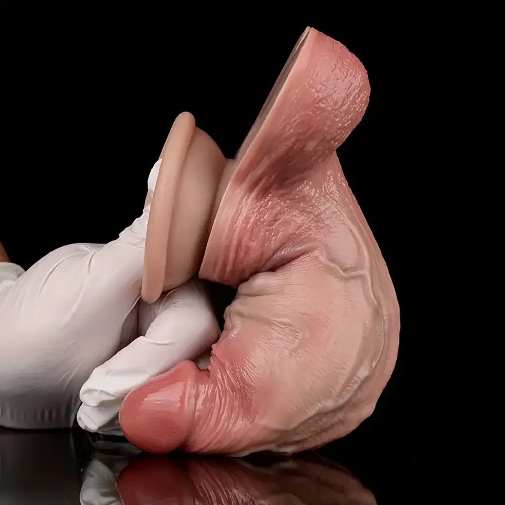 Realistic Silicone Dildo 6.5 In - Flesh Tone Realistic Dildo