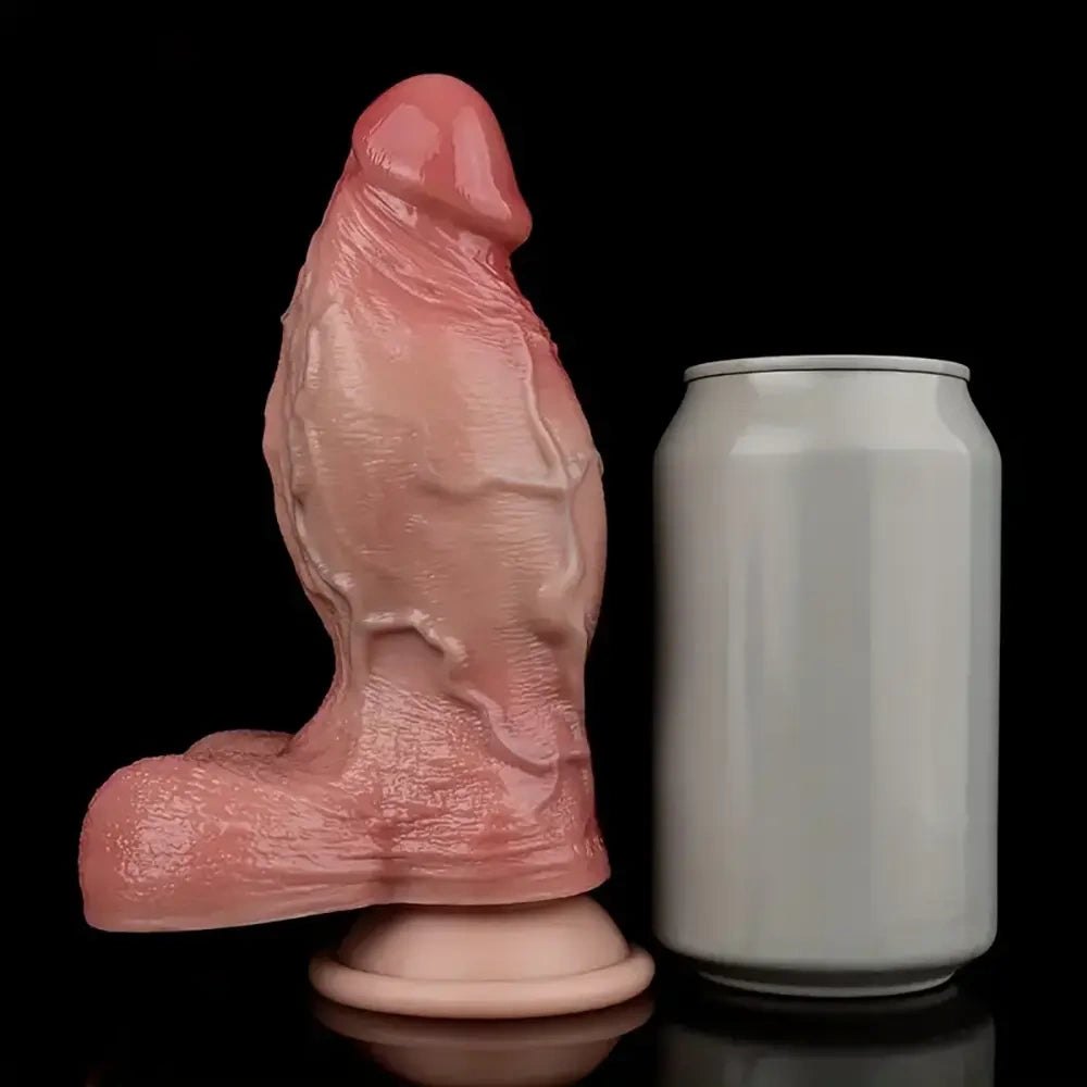 Realistic Silicone Dildo 6.5 In - Flesh Tone Realistic Dildo