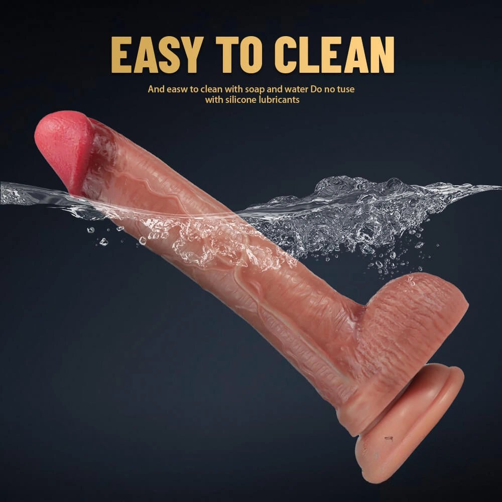 Realistic Silicone Dildo 9.69in - Lifelike Flesh Dildo
