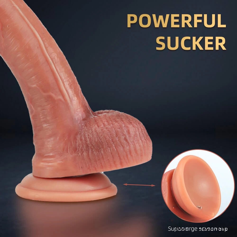Realistic Silicone Dildo 9.69in - Lifelike Flesh Dildo