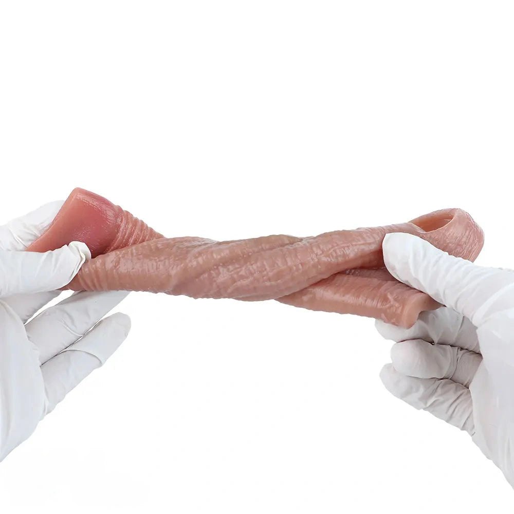 Realistic Silicone Penis Sleeve 5.78in - Realistic Dildo Sleeve