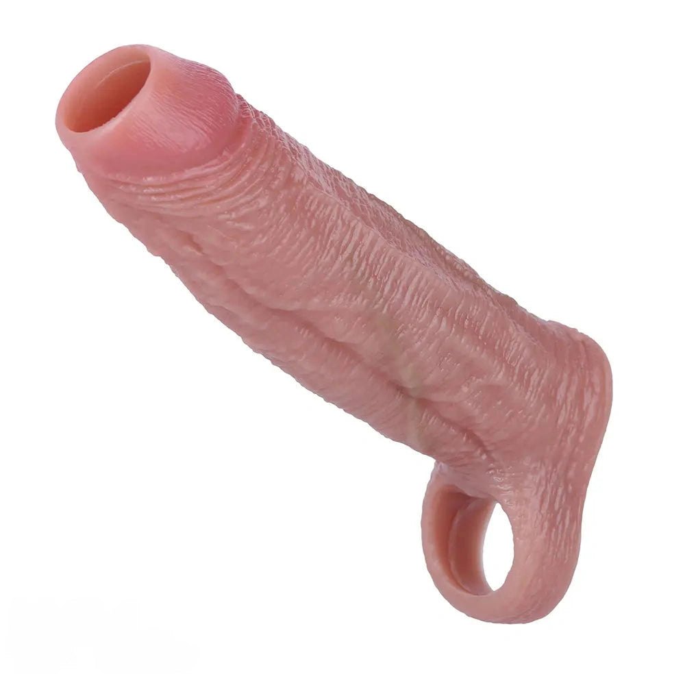 Realistic Silicone Penis Sleeve 5.78in - Realistic Dildo Sleeve