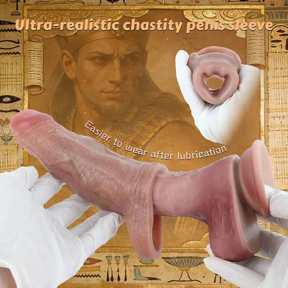 Realistic Silicone Penis Sleeve 5.78in - Realistic Dildo Sleeve