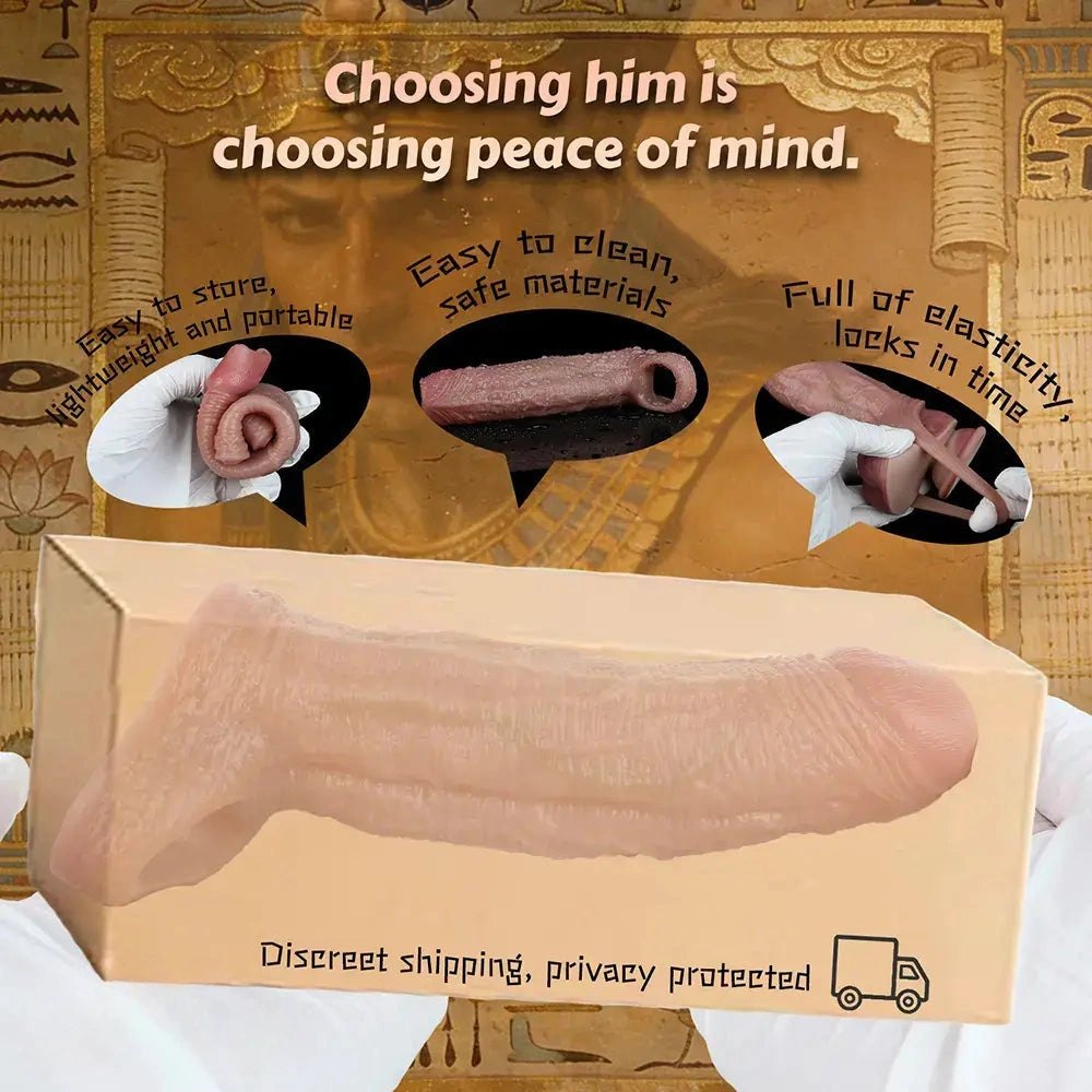 Realistic Silicone Penis Sleeve 5.78in - Realistic Dildo Sleeve