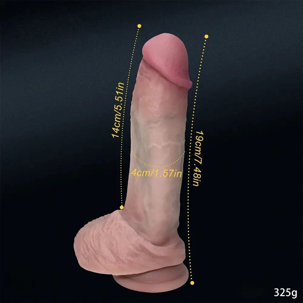 Realistic Silicone Dildo 325 g - Suction Cup Realistic Dildo