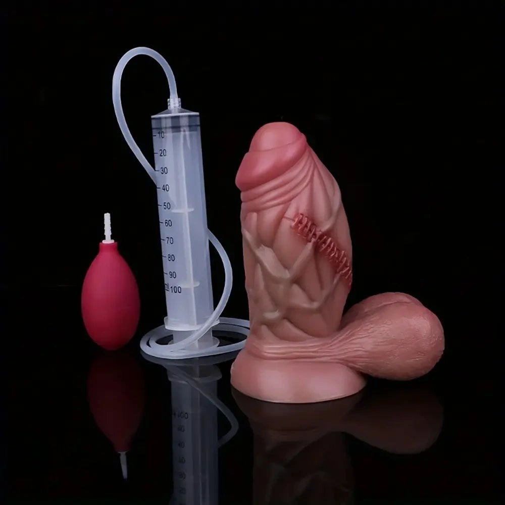 Realistic Squirting Dildo 6.5in - Silicone Glans Design