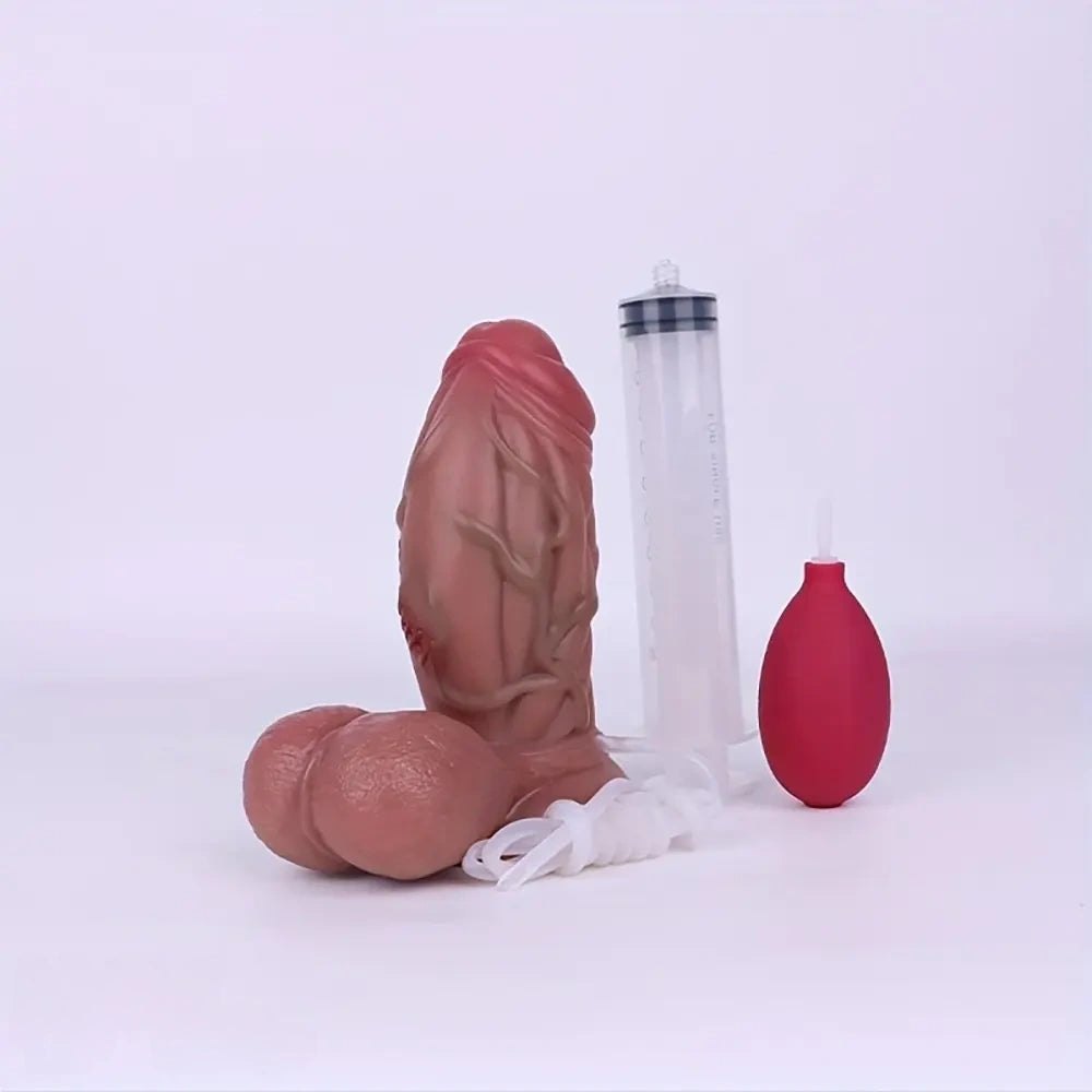 Realistic Squirting Dildo 6.5in - Silicone Glans Design