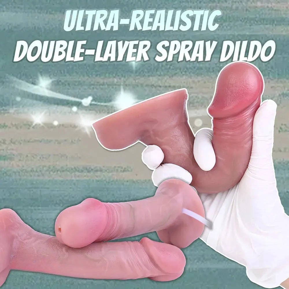 Realistic Squirting Dildo 6.88in - Strap-On Compatible Dildo