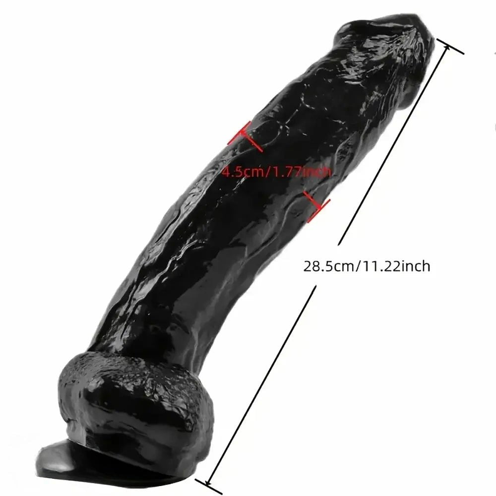 Realistic Suction Cup Dildo 11 in - Realistic Big Dildo