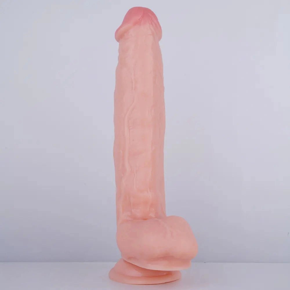 12in Realistic Suction Cup Dildo - Strong Suction Big Dildo