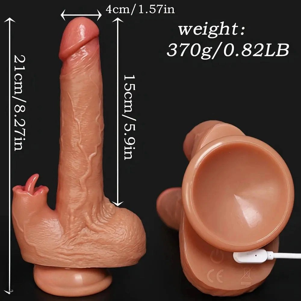 Realistic Suction Cup Dildo - Silicone Wall-Mount Dildo