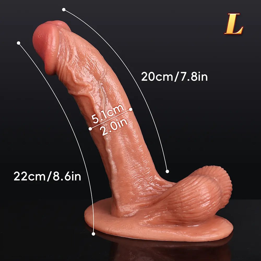 Realistic Suction Cup Dildo - Silicone Suction Base Dildo