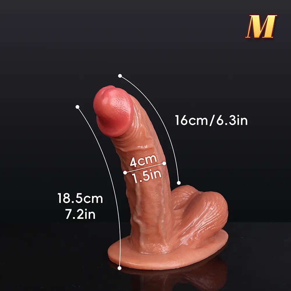 Realistic Suction Cup Dildo - Silicone Suction Base Dildo