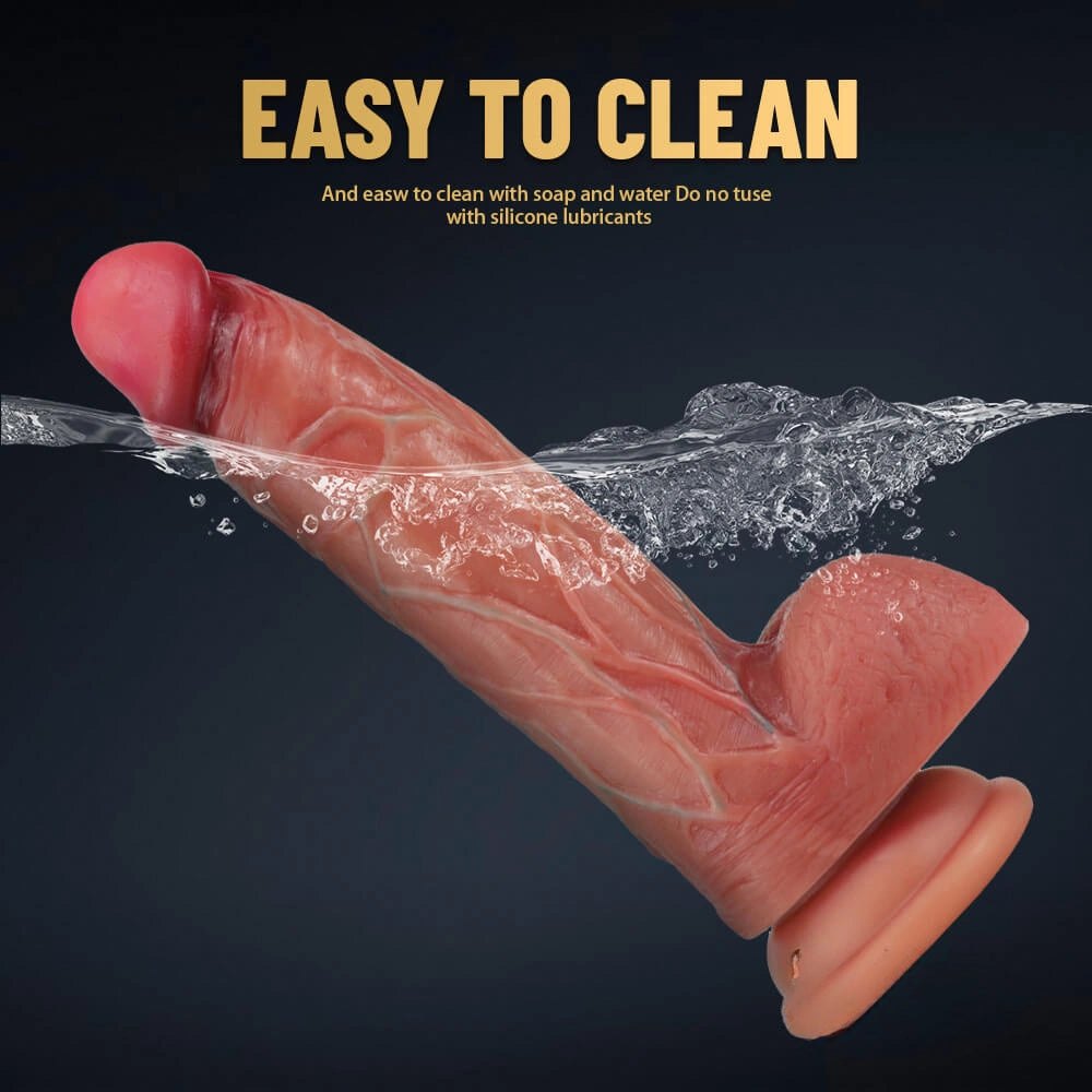 Realistic Suction Cup Dildo 7.68in v2 - dildo with suction cup
