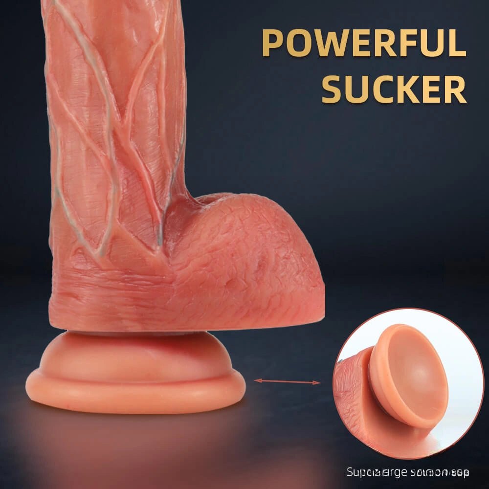 Realistic Suction Cup Dildo 7.68in v2 - dildo with suction cup