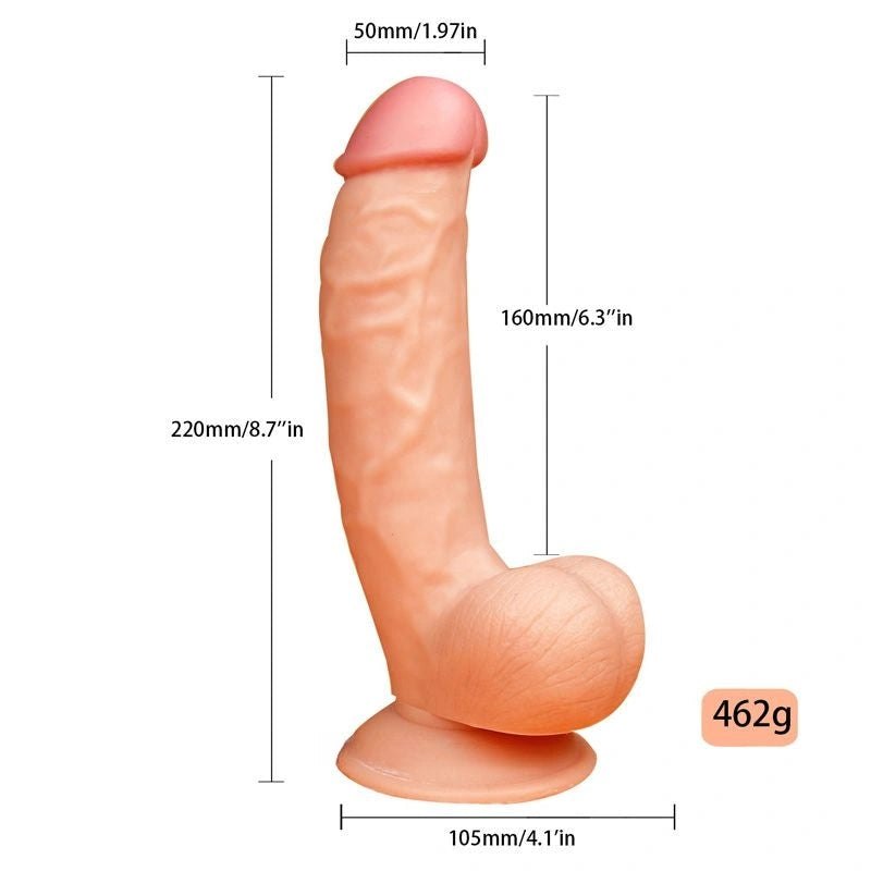 Realistic Suction Cup Dildo 8.7in - Realistic Dildo