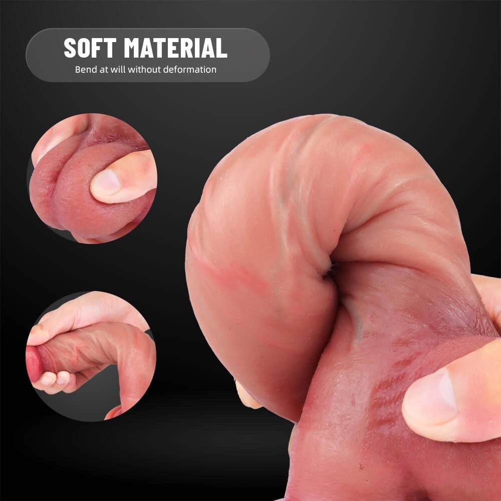 Realistic Suction Cup Dildo 9in - Flesh Tone Suction Cup Dildo