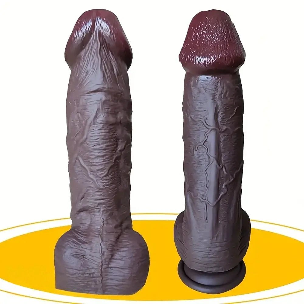Realistic Thick Silicone Dildo - Big Thick Suction Dildo