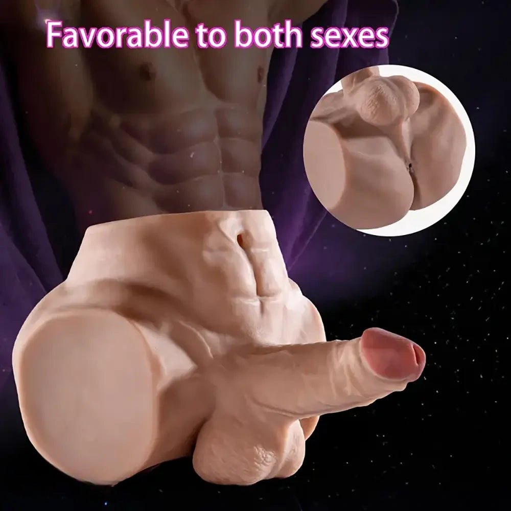 Realistic Torso With Dildo - Male Masturbator Sex Doll Torso