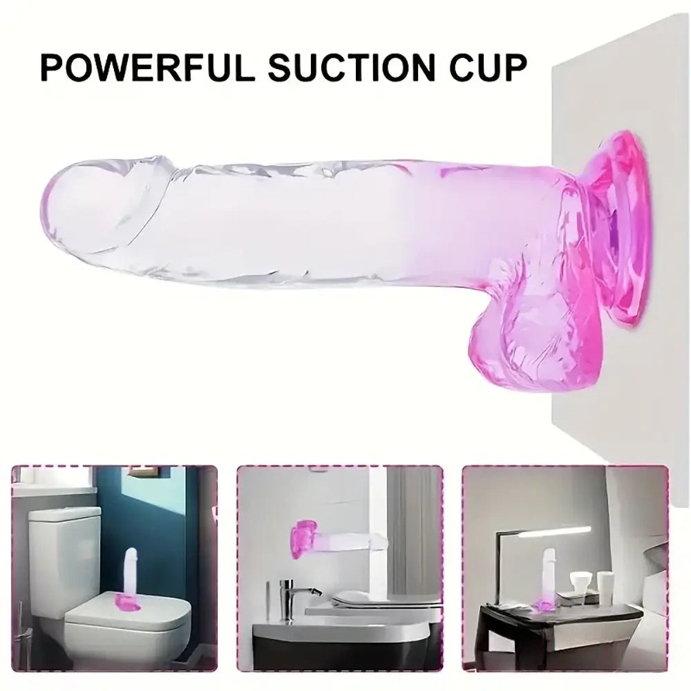 Realistic TPE Jelly Dildo - Lifelike Realistic Dildo