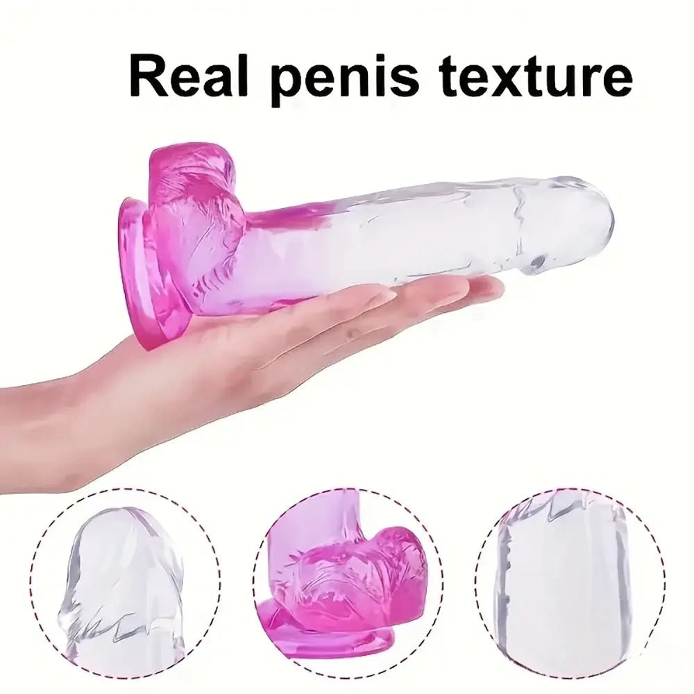 Realistic TPE Jelly Dildo - Lifelike Realistic Dildo