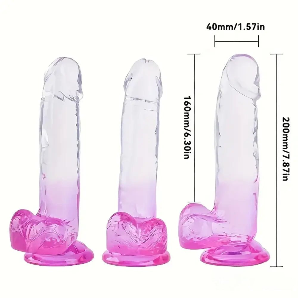 Realistic TPE Jelly Dildo - Lifelike Realistic Dildo