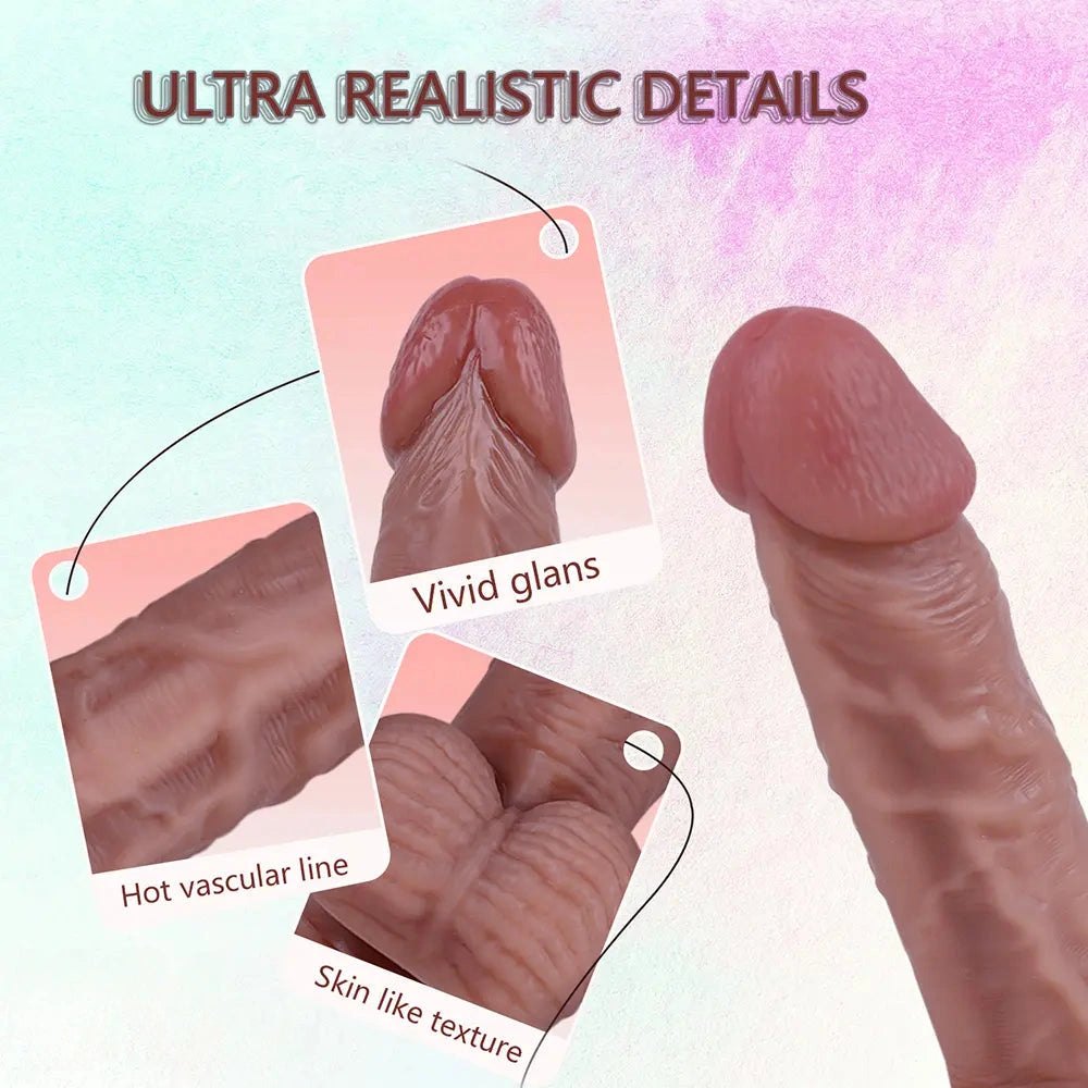 Realistic Veined Dildo S/L - Suction Cup Realistic Dildo